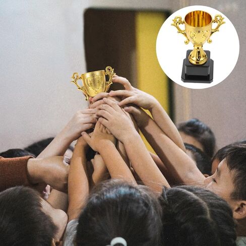 Didiseaon Gold Award Trophy Cups Plastic Gold Trophies First Place Winner Awards Trophies Sport Party Favors Props for Sports Tournaments Competitions (Gloden 5.6×3.1×3.1in) in Saudi Arabia