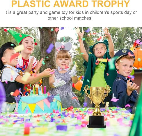 Didiseaon Gold Award Trophy Cups Plastic Gold Trophies First Place Winner Awards Trophies Sport Party Favors Props for Sports Tournaments Competitions (Gloden 5.6×3.1×3.1in) in Saudi Arabia