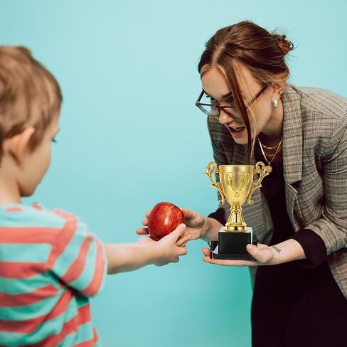 Didiseaon Gold Award Trophy Cups Plastic Gold Trophies First Place Winner Awards Trophies Sport Party Favors Props for Sports Tournaments Competitions (Gloden 5.6×3.1×3.1in) in Saudi Arabia