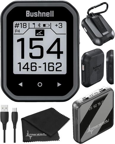 Wearable4u Bushnell Phantom 3 Slope GPS Golf Orange مع تقنية المنحدر ، وشاشة تعمل باللمس ، وعربة مغناطيسية مع بنك كهربائي وحزمة منشفة in Saudi Arabia