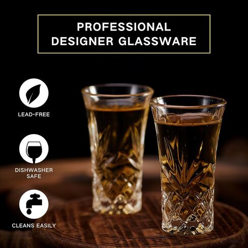 Tequila Glasses Heavy Base Shot Glass Cordial Glasses 2 OZ (Set of 6) in Saudi Arabia