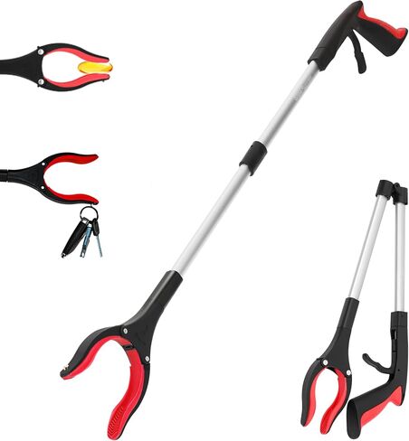 أداة Grabber Reacher - 32 "أداة Recker Grabber مع رأس مغناطيسي ودوار قوي - FDA مسجلة للخدمة الشاقة في التقاط العصي لكبار السن ، والقمامة ، واستعادة الجراحة يجب أن يكون الهدايا (الأرجواني) in Saudi Arabia