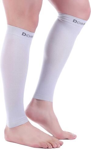Doc Miller Compression Calf Sleeve for Men & Women, Premium Medical Grade, 15-20mmHg Graduated Support for Running, Calf Tear, Shin Splints, Knee High, Calf Sleeves, 1 Pair in Saudi Arabia