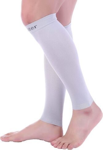 Doc Miller Compression Calf Sleeve for Men & Women, Premium Medical Grade, 15-20mmHg Graduated Support for Running, Calf Tear, Shin Splints, Knee High, Calf Sleeves, 1 Pair in Saudi Arabia
