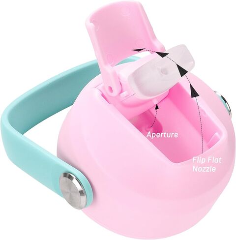 Choco Mocha Tie Dye Kids معزول زجاجة ماء زجاجة ماء من الفولاذ المقاوم للصدأ مع زجاجة مياه معدنية من القش للمدرسة مزدوجة الجدار 12 أوقية in Kuwait