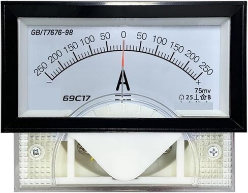 69C17 ± DC Ammeter Bidirectional 75MV + Shunt 50A 100A 200A Mounted Instrument 1Pcs(-150A to 150A 75mV) in Saudi Arabia