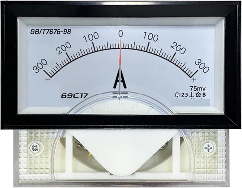 69C17 ± DC Ammeter Bidirectional 75MV + Shunt 50A 100A 200A Mounted Instrument 1Pcs(-150A to 150A 75mV) in Saudi Arabia