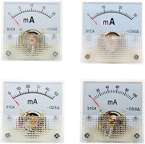 91C4- MA DC Pointer Type Milliammeter 1mA 5mA 10mA 50mA 100mA Analog Mechanics Plate Table Ammeter 1Pcs(10A) in Saudi Arabia