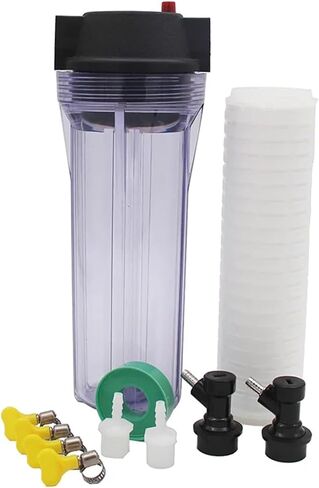 Filter Pro Kit منفرد المرحلة 10 "FIT 1/4" (6 مم) خرطوم القطر الداخلي 1 مرشح قابل للغسل المعزز in Saudi Arabia