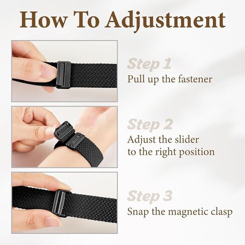20mm Magnetic Braided Nylon Band Compatible With Garmin Vivoactive 6/Vivoactive 5/3/3 Music Watch Bands, Quick Release Stretchy Strap Replacement for Venu Sq 2/Forerunner 55/165/245/645 in Saudi Arabia