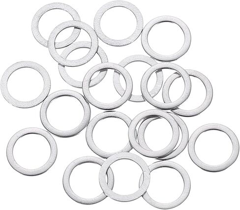 Uxcell 100 PCS M8 غسالة مسطحة ، 8 × 12 × 0.8 ملم سميكة 304 فواصل مسطحة من الفولاذ المقاوم للصدأ للمسمار ، الترباس ، السيارات ، الآلات الصناعية in Kuwait