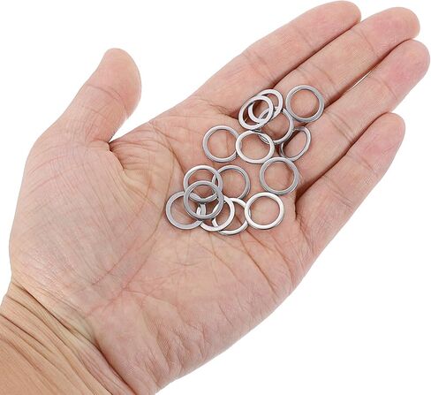 Uxcell 100 PCS M8 غسالة مسطحة ، 8 × 12 × 0.8 ملم سميكة 304 فواصل مسطحة من الفولاذ المقاوم للصدأ للمسمار ، الترباس ، السيارات ، الآلات الصناعية in Kuwait