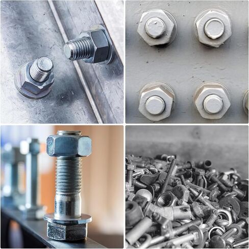 uxcell 100 Pcs M8 Flat Washer, 8x12x0.8mm Thickened 304 Stainless Steel Flat Spacers for Screw, Bolt, Automotive, Industrial Machinery in Saudi Arabia