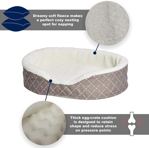 MidWest Homes for Pets CU29BLD Couture Orthopedic Cradle Pet Bed for Dogs & Cats, Medium in Saudi Arabia
