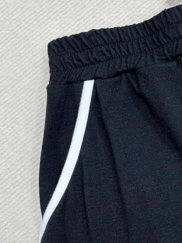Homeyee Plus Size Women's Running Shorts Long مع الجيوب الرياضية الرياضية الرياضية الرياضية OP165A in Kuwait