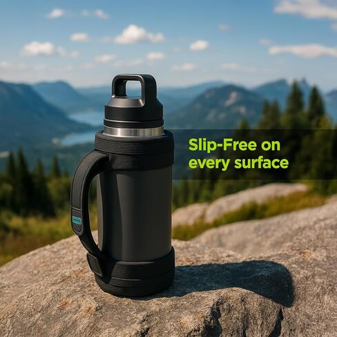 حذاء حزام يدوي مخصص مصمم لـ 36oz yeti Rambler - حامل زجاجة ماء واقية مع مقبض حمل النيوبرين القابل للتعديل (فقط يناسب نماذج yeti Rambler 36oz) in Saudi Arabia