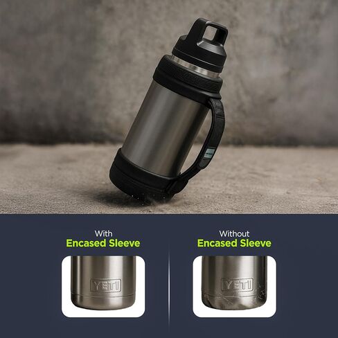 حذاء حزام يدوي مخصص مصمم لـ 36oz yeti Rambler - حامل زجاجة ماء واقية مع مقبض حمل النيوبرين القابل للتعديل (فقط يناسب نماذج yeti Rambler 36oz) in Saudi Arabia