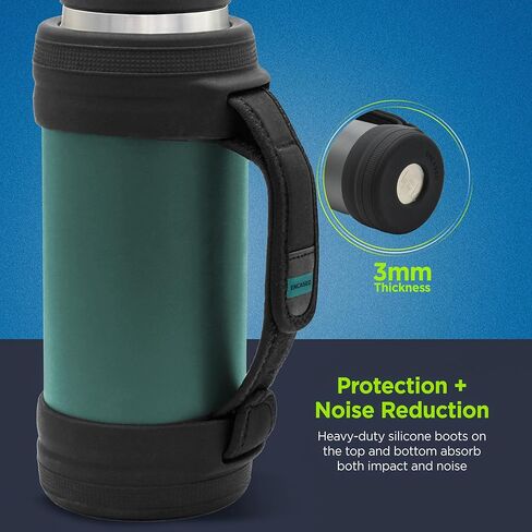 حذاء حزام يدوي مخصص مصمم لـ 36oz yeti Rambler - حامل زجاجة ماء واقية مع مقبض حمل النيوبرين القابل للتعديل (فقط يناسب نماذج yeti Rambler 36oz) in Saudi Arabia