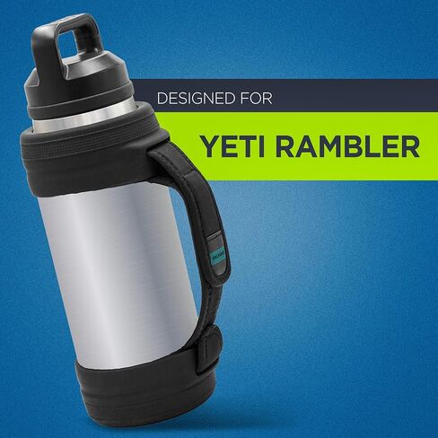 حذاء حزام يدوي مخصص مصمم لـ 36oz yeti Rambler - حامل زجاجة ماء واقية مع مقبض حمل النيوبرين القابل للتعديل (فقط يناسب نماذج yeti Rambler 36oz) in Saudi Arabia