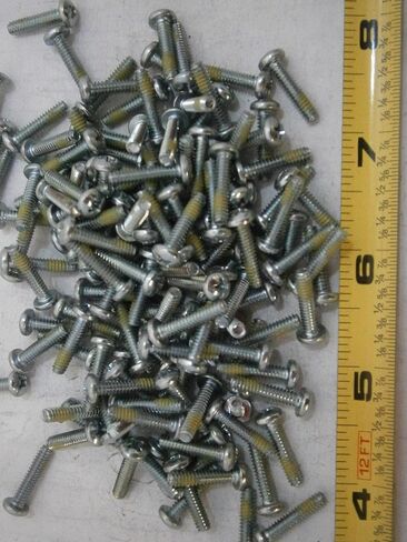 حزمة جديدة من مسامير الماكينة 6-32 × 5/8 Phillips Pan Head Steel الزنك W/تصحيح الكثير من 100#3681 متعددة الأغراض مجموعة متنوعة شاملة للأجهزة WNYNEH04716 in Saudi Arabia