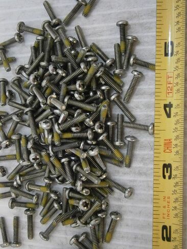 New Pack of Machine Screws 4/40 x 1/2 Phillips Pan Head Steel White Zinc Lot of 100#2291 Multi-Purpose Comprehensive Hardware Fastener Assortment Kit WnyNEH04866 in Saudi Arabia