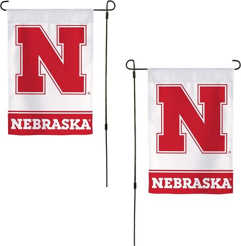 Desert Cactus University of Nebraska Un Garden Flag - 19 × 12 بوصة لافتة نبراسكا كورنهوسكرز ، للعرض في الهواء الطلق والأحداث (التصميم ب) in Saudi Arabia