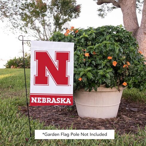 Desert Cactus University of Nebraska Un Garden Flag - 19 × 12 بوصة لافتة نبراسكا كورنهوسكرز ، للعرض في الهواء الطلق والأحداث (التصميم ب) in Saudi Arabia