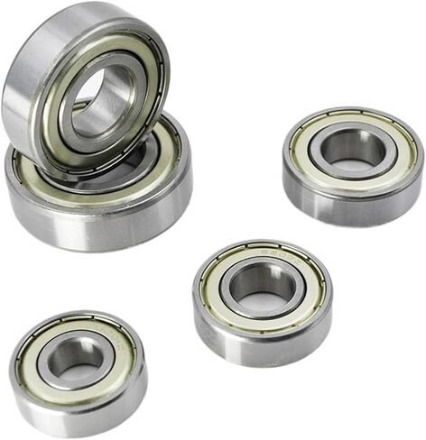 2pcs تحمل 6200 6201 6202 6203 6204 6205 2Z ZZ 6200ZZ 6201ZZ 6202ZZ 6205ZZ Chrome Steel Groove Ball Bealings (6201zz 12x32x10mm) in Saudi Arabia