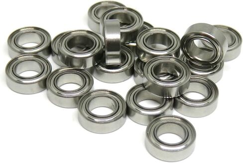 10pcs 3x6x2.5 مم SMR63ZZ CB ABEC7 الصلب غير القابل للصدأ الهجين SI3N4 كرات سيراميك تحمل لسيارات سباق RC MR63Z SMR63 ZZ Z L630ZZ (SMR63C-ZZ 3X6X2.5MM) in Saudi Arabia