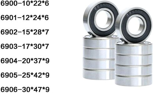 2pcs 4pcs تحمل 6900 6901 6902 6903 6904 6905 6906 6907 6908 6909 6910 2RS Product Wall Bearing (4pcs ، 6904-2RS) in Saudi Arabia