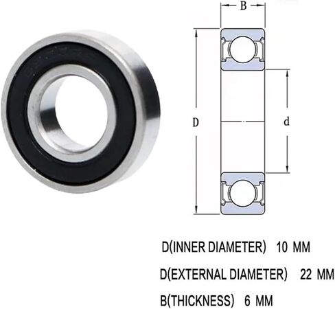 2pcs 4pcs تحمل 6900 6901 6902 6903 6904 6905 6906 6907 6908 6909 6910 2RS Product Wall Bearing (4pcs ، 6904-2RS) in Saudi Arabia