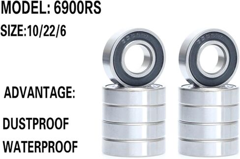 2pcs 4pcs تحمل 6900 6901 6902 6903 6904 6905 6906 6907 6908 6909 6910 2RS Product Wall Bearing (4pcs ، 6904-2RS) in Saudi Arabia