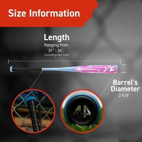 Limited Edition XP BBCOR Baseball Bat ، مضرب بيسبول متوازن ودائم للبالغين والمدارس الثانوية والكلامات ، القطر -3 ، 2 5/8 "قطر البرميل in Saudi Arabia