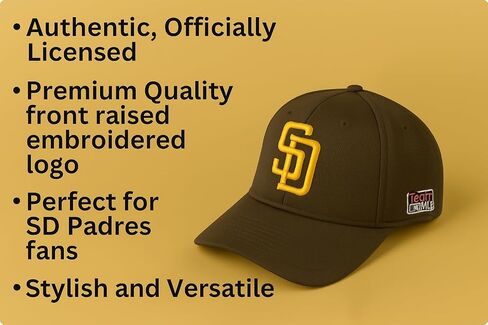 San Diego Baseball Youth Kids Hat Adjustable MVP Classic Embroidered Team Logo Cap (Brown) in Saudi Arabia