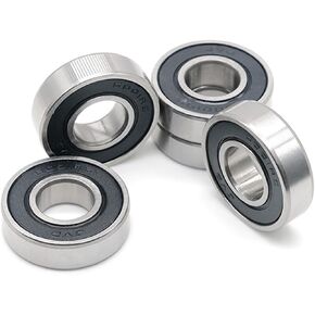 6001 هجين السيراميك المحمل 12x28x8mm قوسين وقطع الغيار 6001RS محامل الكرة 2pcs in Saudi Arabia