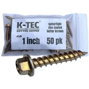 1-1/2 "Guttertight 1/4" محرك رأس الزنك المرتفع مطلي بالزنك مسامير مزراب شمح #10 (50 حزمة) in Kuwait