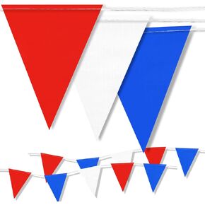 102FT High-Density 60 Pcs Triangle Pennant Banner Flags – Durable Safety & Event Marking Sign for Industrial and Outdoor Use (MULTICOLOR (102ft,60pcs)) in Saudi Arabia