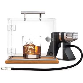 The Smoking Cube - Cocktail Smoker and Smoking Box Kit, Magnetically Removable Display Board, with Wood Chips in Saudi Arabia