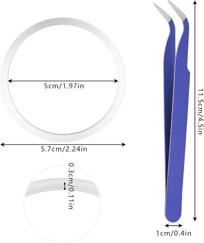 BOXOB 8pcs Replacement Gasket for Hydro Flask Wide Mouth Flip Lid Cap, Silicone O Ring Gasket Leak-Proof Seal Stoppers with Tweezers for 12/16/24/32/40oz Water Bottles in Saudi Arabia