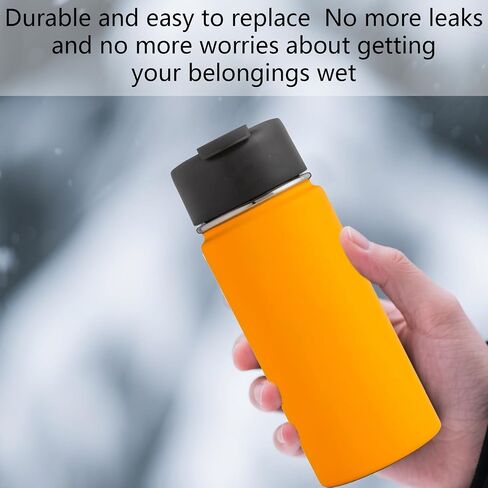 BOXOB 8pcs Replacement Gasket for Hydro Flask Wide Mouth Flip Lid Cap, Silicone O Ring Gasket Leak-Proof Seal Stoppers with Tweezers for 12/16/24/32/40oz Water Bottles in Saudi Arabia