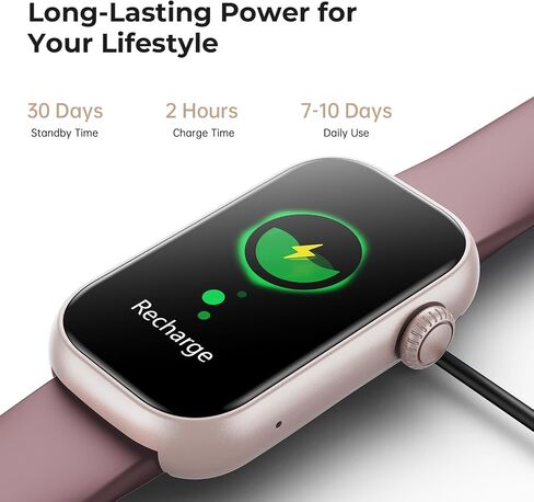 Fitness Tracker for Men Women, 24/7 Heart Rate, SpO2 and Sleep Monitor Health Watch, Calorie Step Counter Fitness Watch IP68 Waterproof Smart Watch for Android and iOS, Smoke Violet in Saudi Arabia