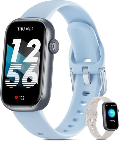 Fitness Tracker for Men Women, 24/7 Heart Rate, SpO2 and Sleep Monitor Health Watch, Calorie Step Counter Fitness Watch IP68 Waterproof Smart Watch for Android and iOS, Smoke Violet in Saudi Arabia
