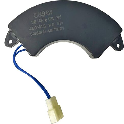 Half-Moon CBB61 28uF 28μf 450VAC 50/60 Hz 5-7KW Generator Capacitor with Plug UL in Saudi Arabia