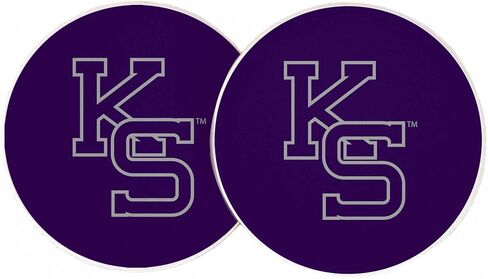 ملحقات السيارات بجامعة ولاية ديزرت كنساس كنساس KSU Wildcats Custer Custer Custer Coasters المرخصة من 2 (التصميم أ) in Saudi Arabia