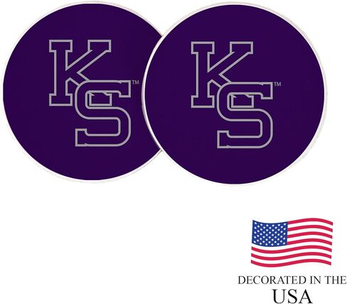 ملحقات السيارات بجامعة ولاية ديزرت كنساس كنساس KSU Wildcats Custer Custer Custer Coasters المرخصة من 2 (التصميم أ) in Saudi Arabia