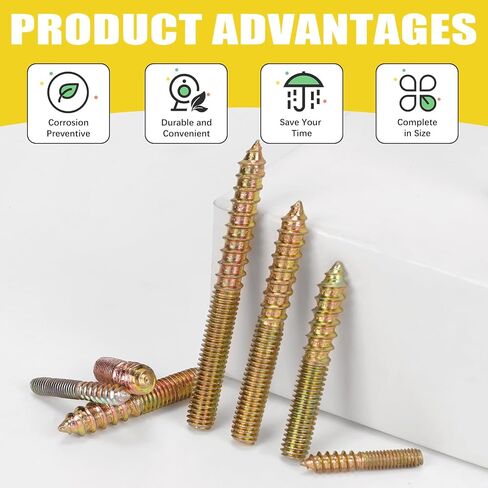 120pcs M4 M6 براغي شماعات ، مسامير مزدوجة رأس البراغي المسمار المسمار للمسامير الأثاث مسامير مسامير مزدوجة مسامير ملولبة ، m4x25 ، m4x30 ، m6x30 ، m6x35 ، m6x40 ، m6x50 ، m6x60 ، m6x60 in Saudi Arabia