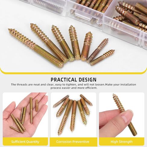 120pcs M4 M6 براغي شماعات ، مسامير مزدوجة رأس البراغي المسمار المسمار للمسامير الأثاث مسامير مسامير مزدوجة مسامير ملولبة ، m4x25 ، m4x30 ، m6x30 ، m6x35 ، m6x40 ، m6x50 ، m6x60 ، m6x60 in Saudi Arabia