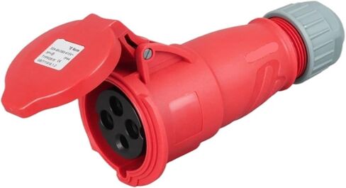 4-core 32A Waterproof Industrial Plug Light and Dark Socket CEE Connector 6818TYP283(Plug) in Saudi Arabia