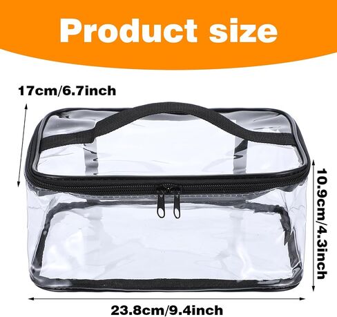 4 Packs Clear Toy Storage Bags- 9.4 x 6.7 x 4.3 Inch Transparent PVC Toy Organizing Bags with Zipper- Waterproof Toy Storage Organizer Pouch for Building Blocks, Small Toys in Saudi Arabia