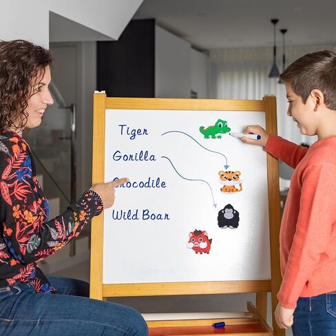 SUPINEEDO Fridge Magnet for Toddlers, Rubber Cute Animal Magnets for Baby,Refrigerator Magnets for Toddlers Educational Learning Toy Gift Whiteboard in Kuwait